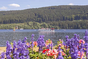 Boot auf dem Titisee im Urlaub im Hotel Bären